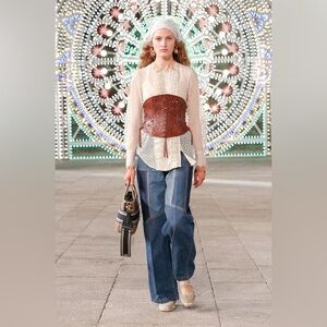 Archival Christian Dior Jeans Patchwork 2021 size 6 by Miuccia Prada